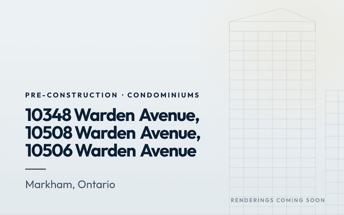 10348 Warden Avenue, 10508 Warden Avenue, 10506 Warden Avenue rendering