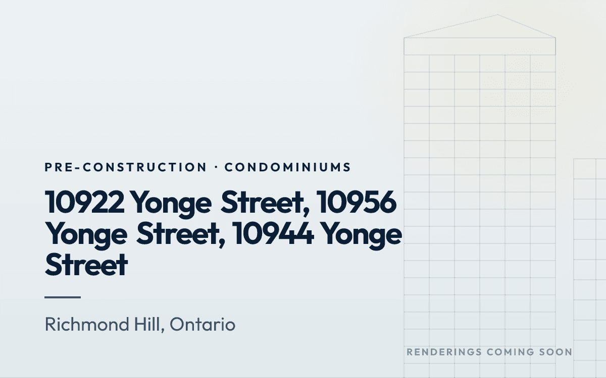 10922 Yonge Street, 10956 Yonge Street, 10944 Yonge Street rendering