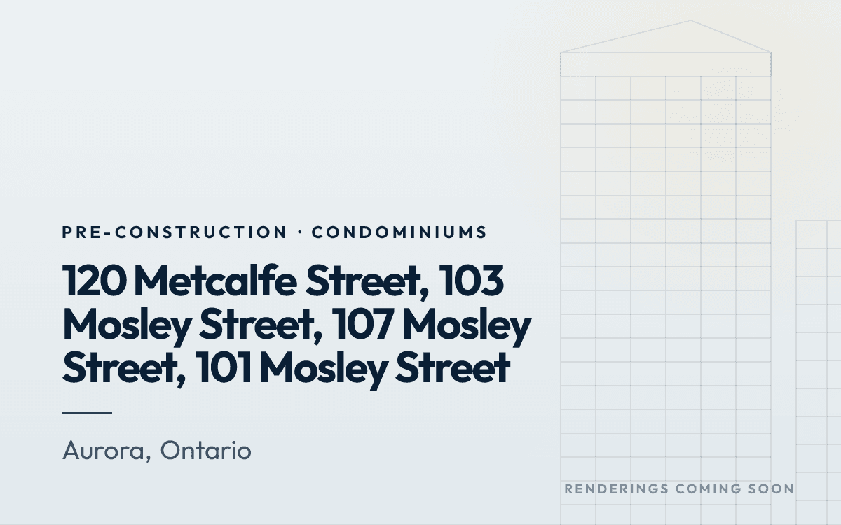 120 Metcalfe Street, 103 Mosley Street, 107 Mosley Street, 101 Mosley Street rendering