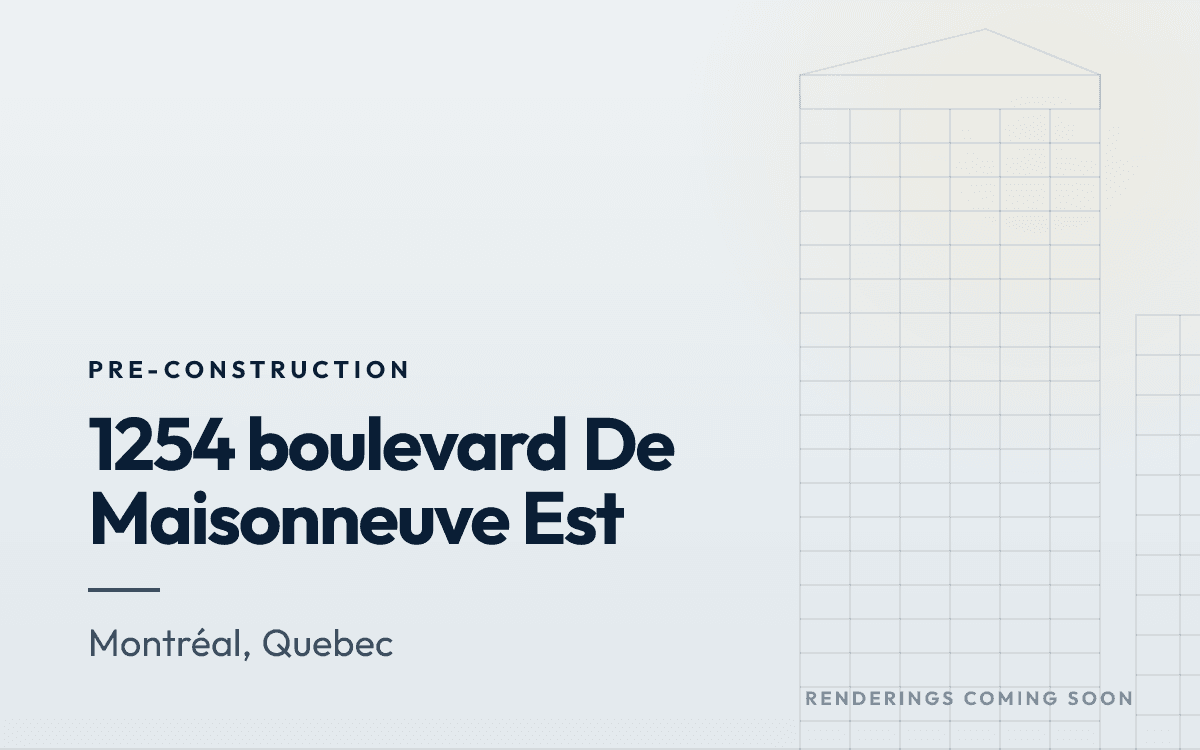 1254  boulevard De Maisonneuve Est rendering