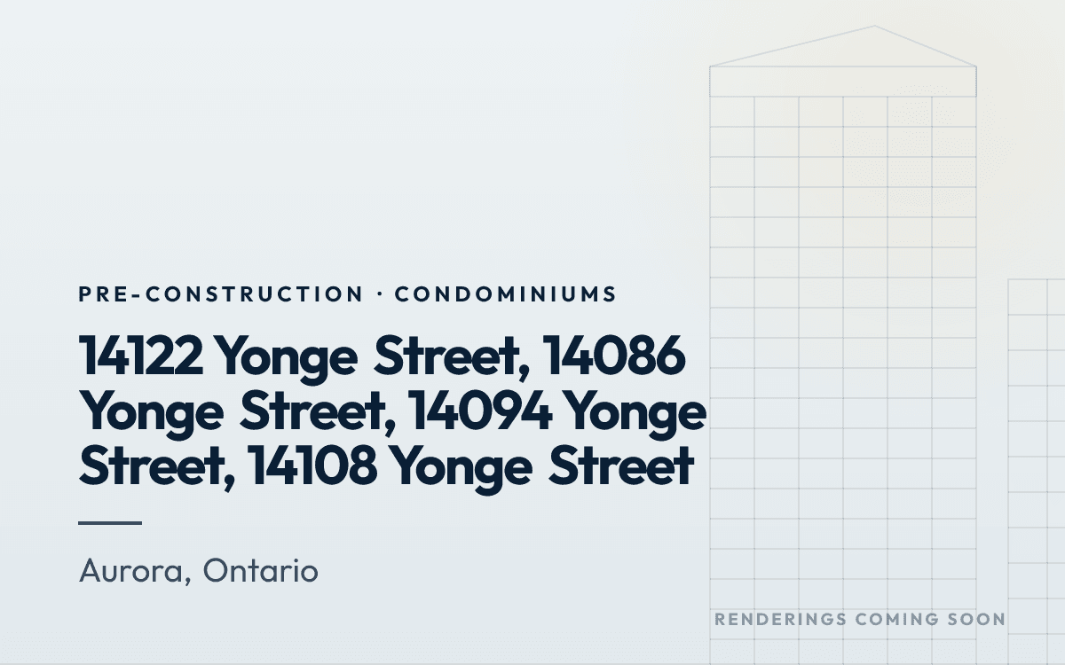 14122 Yonge Street, 14086 Yonge Street, 14094 Yonge Street, 14108 Yonge Street rendering