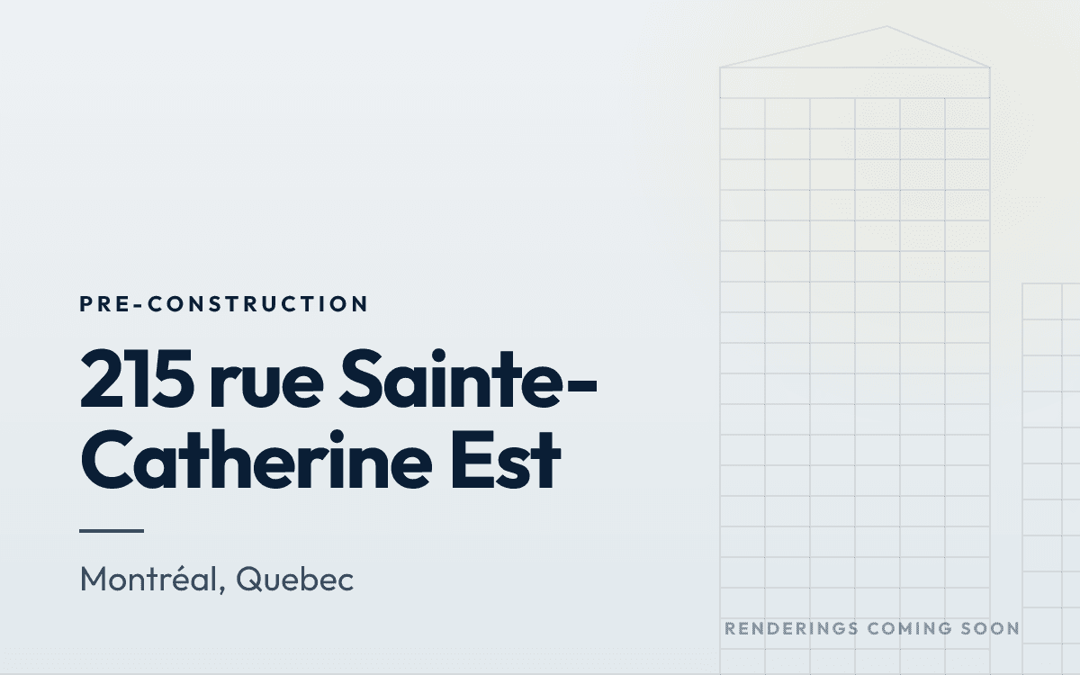 215  rue Sainte-Catherine Est rendering