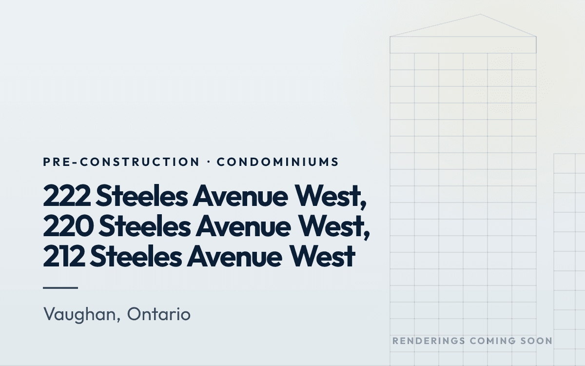 222 Steeles Avenue West, 220 Steeles Avenue West, 212 Steeles Avenue West rendering