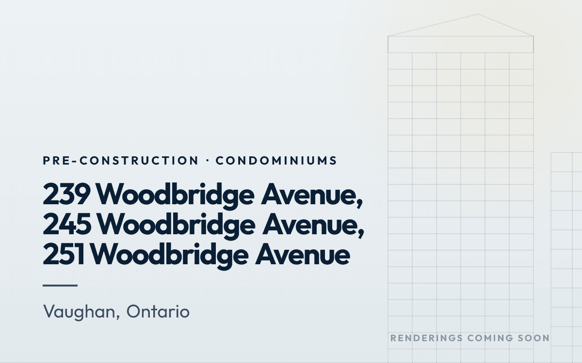 239 Woodbridge Avenue, 245 Woodbridge Avenue, 251 Woodbridge Avenue rendering