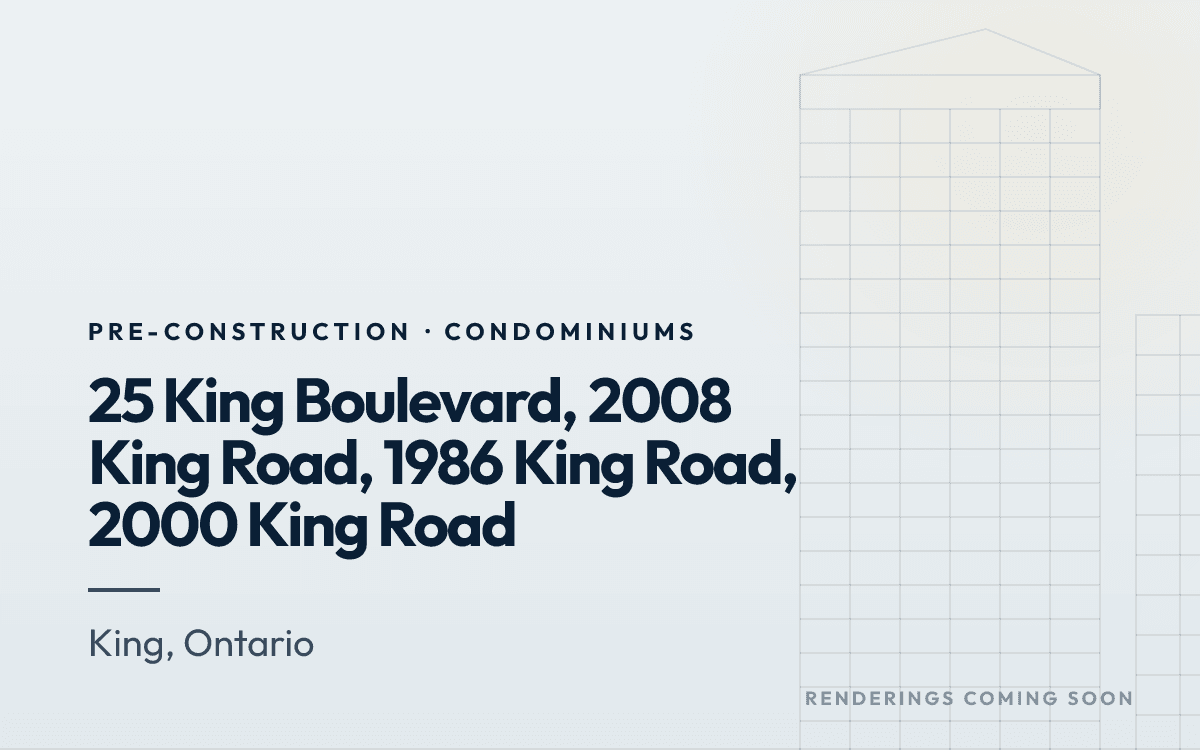 25 King Boulevard, 2008 King Road, 1986 King Road, 2000 King Road rendering