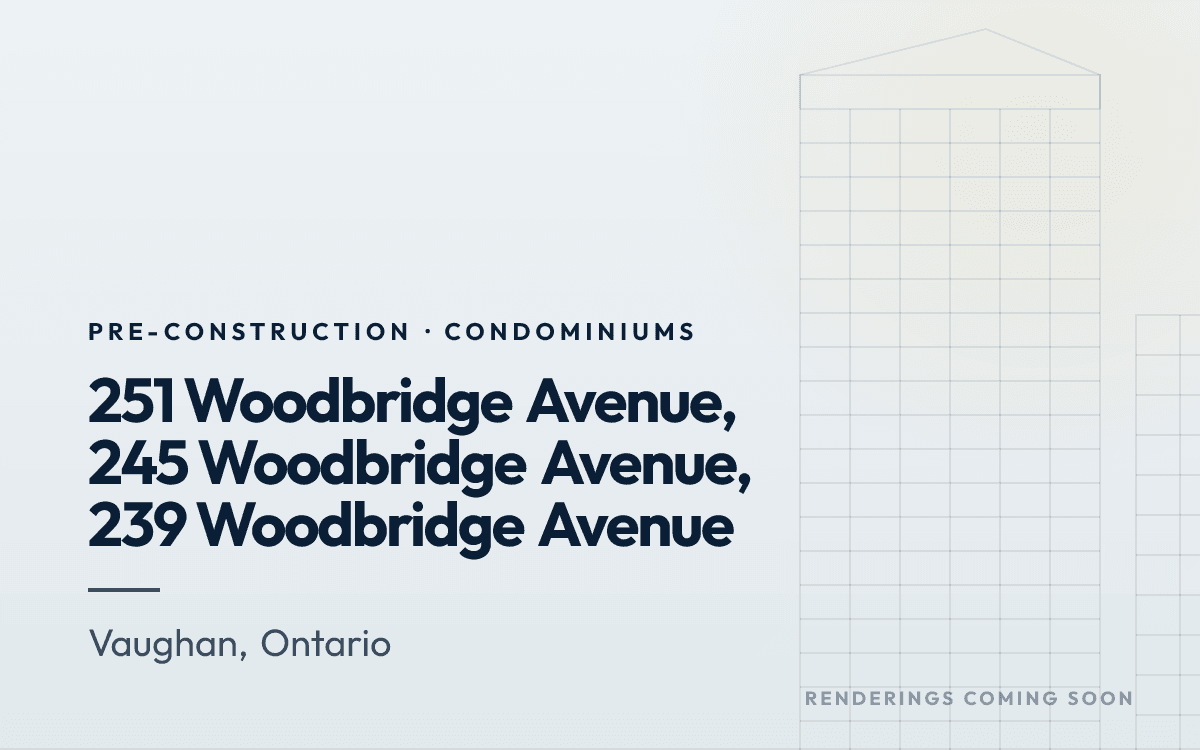 251 Woodbridge Avenue, 245 Woodbridge Avenue, 239 Woodbridge Avenue rendering