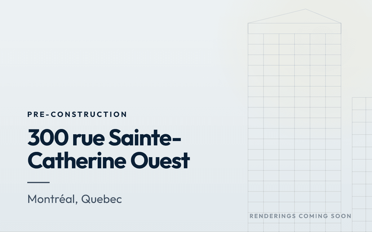 300  rue Sainte-Catherine Ouest rendering