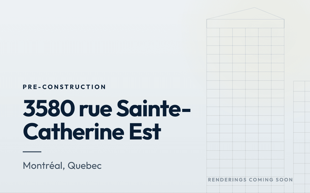 3580  rue Sainte-Catherine Est rendering