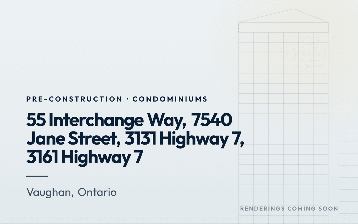 55 Interchange Way, 7540 Jane Street, 3131 Highway 7, 3161 Highway 7 rendering