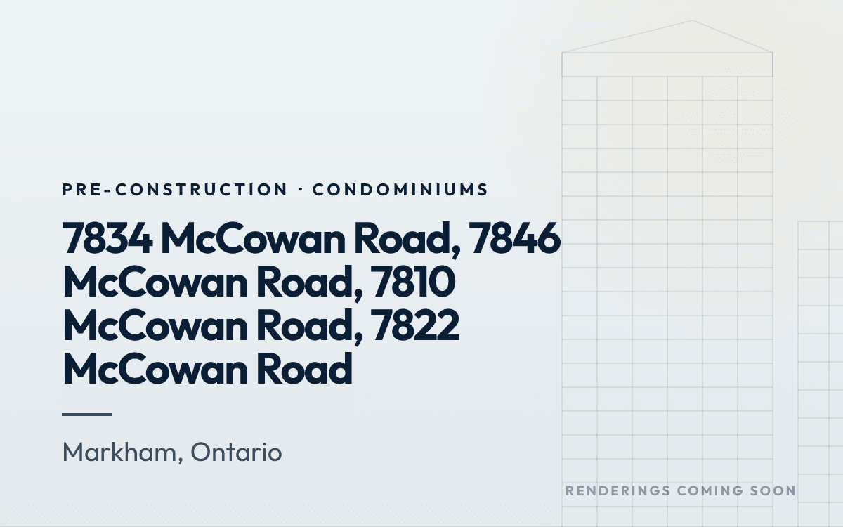 7834 McCowan Road, 7846 McCowan Road, 7810 McCowan Road, 7822 McCowan Road rendering