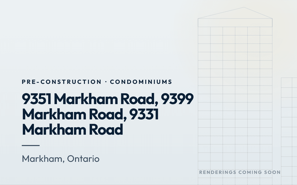 9351 Markham Road, 9399 Markham Road, 9331 Markham Road rendering