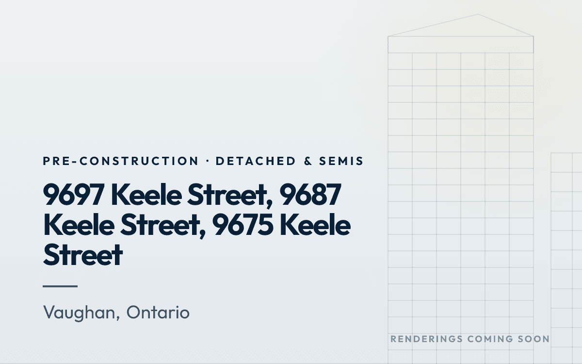 9697 Keele Street, 9687 Keele Street, 9675 Keele Street rendering