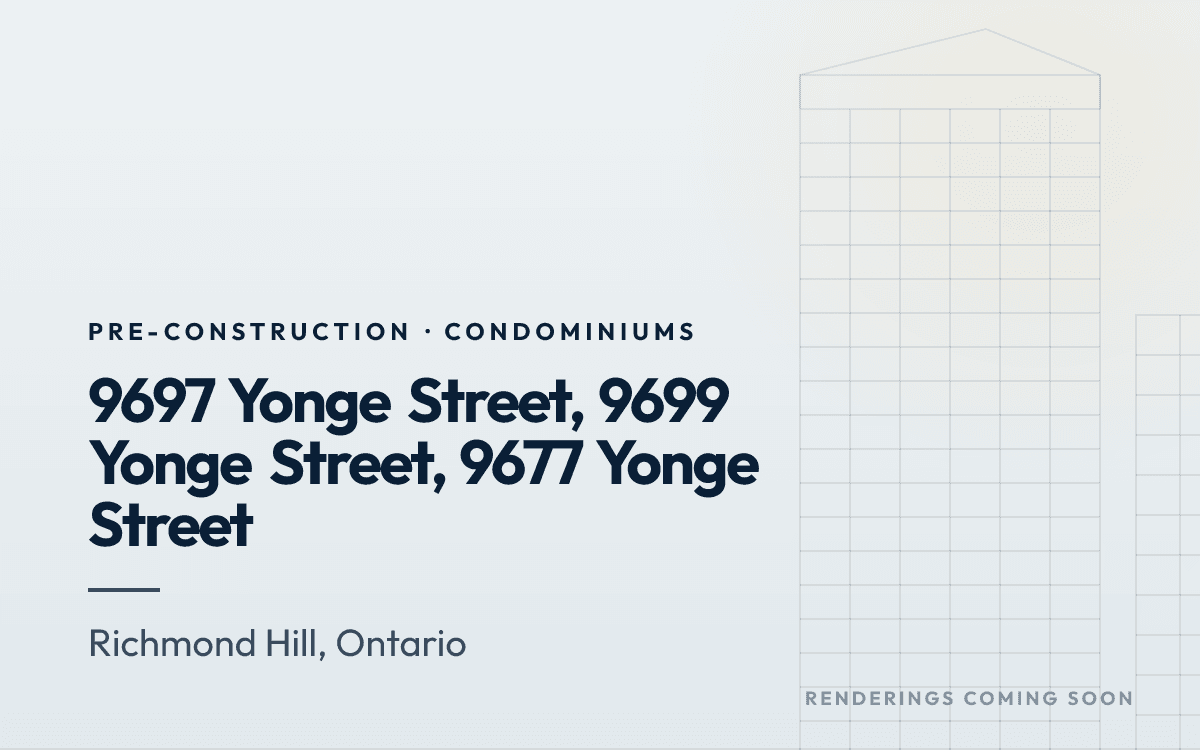9697 Yonge Street, 9699 Yonge Street, 9677 Yonge Street rendering