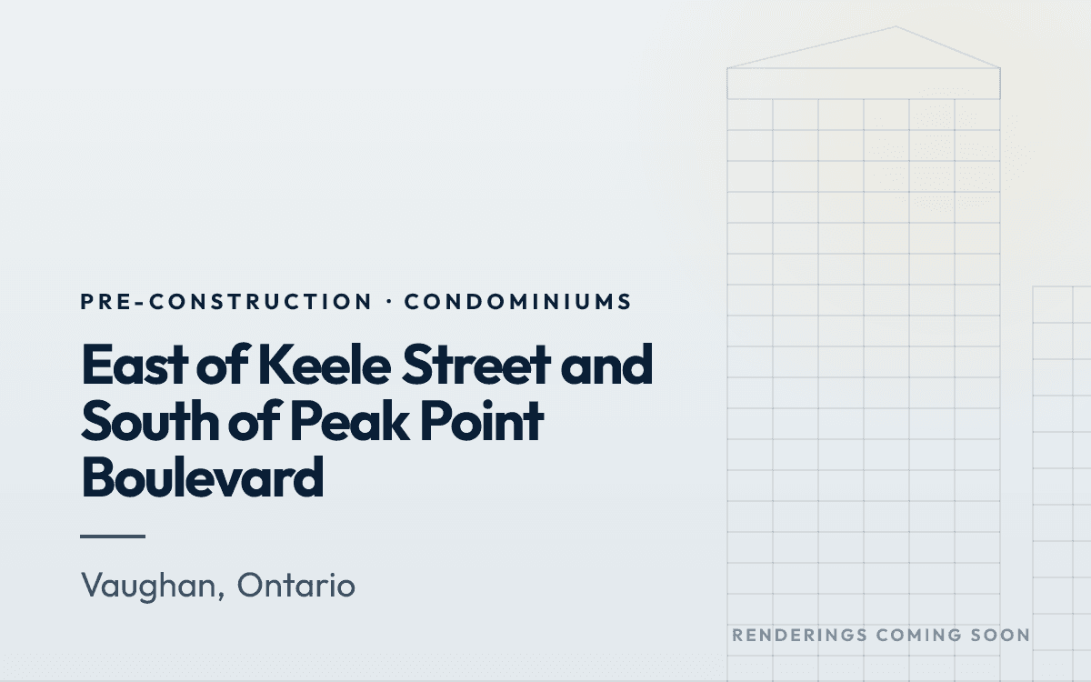 East of Keele Street and South of Peak Point Boulevard rendering