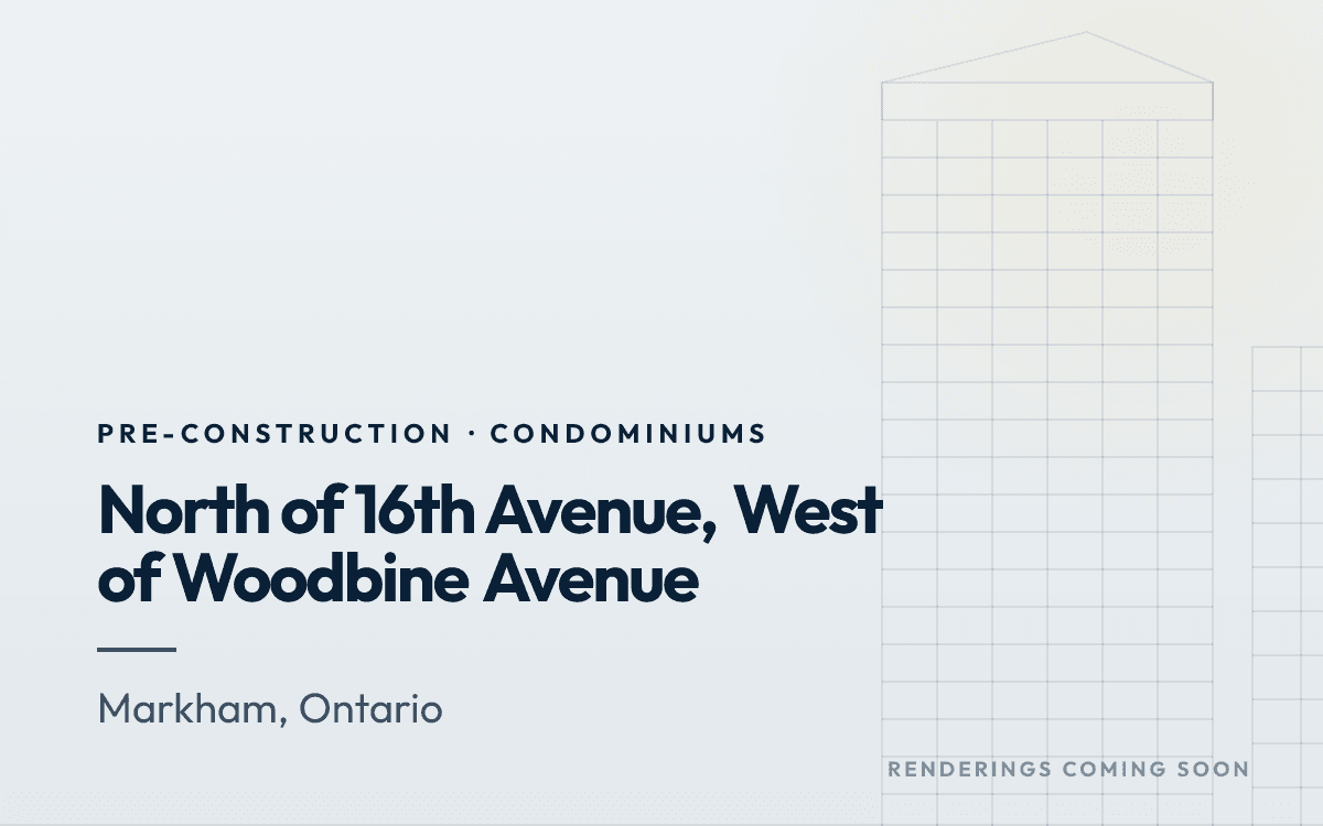 North of 16th Avenue, West of Woodbine Avenue rendering