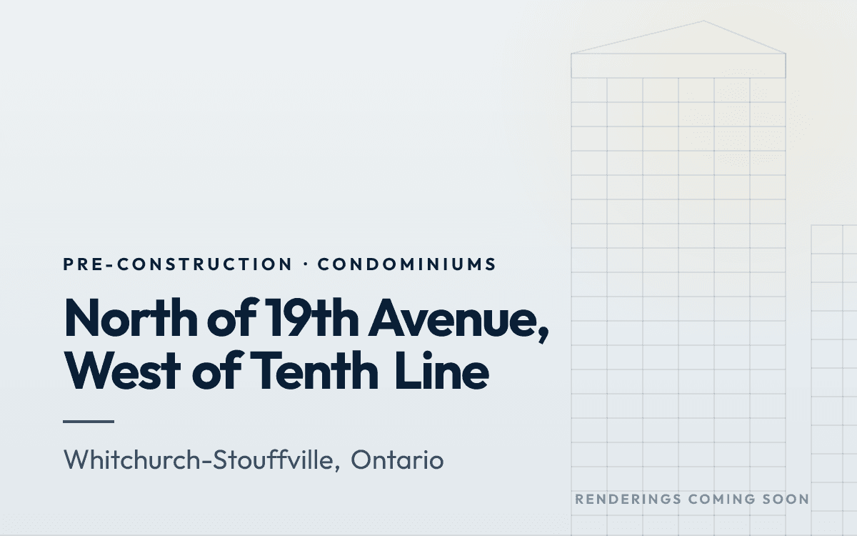 North of 19th Avenue, West of Tenth Line rendering