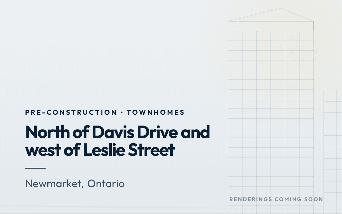North of Davis Drive and west of Leslie Street rendering