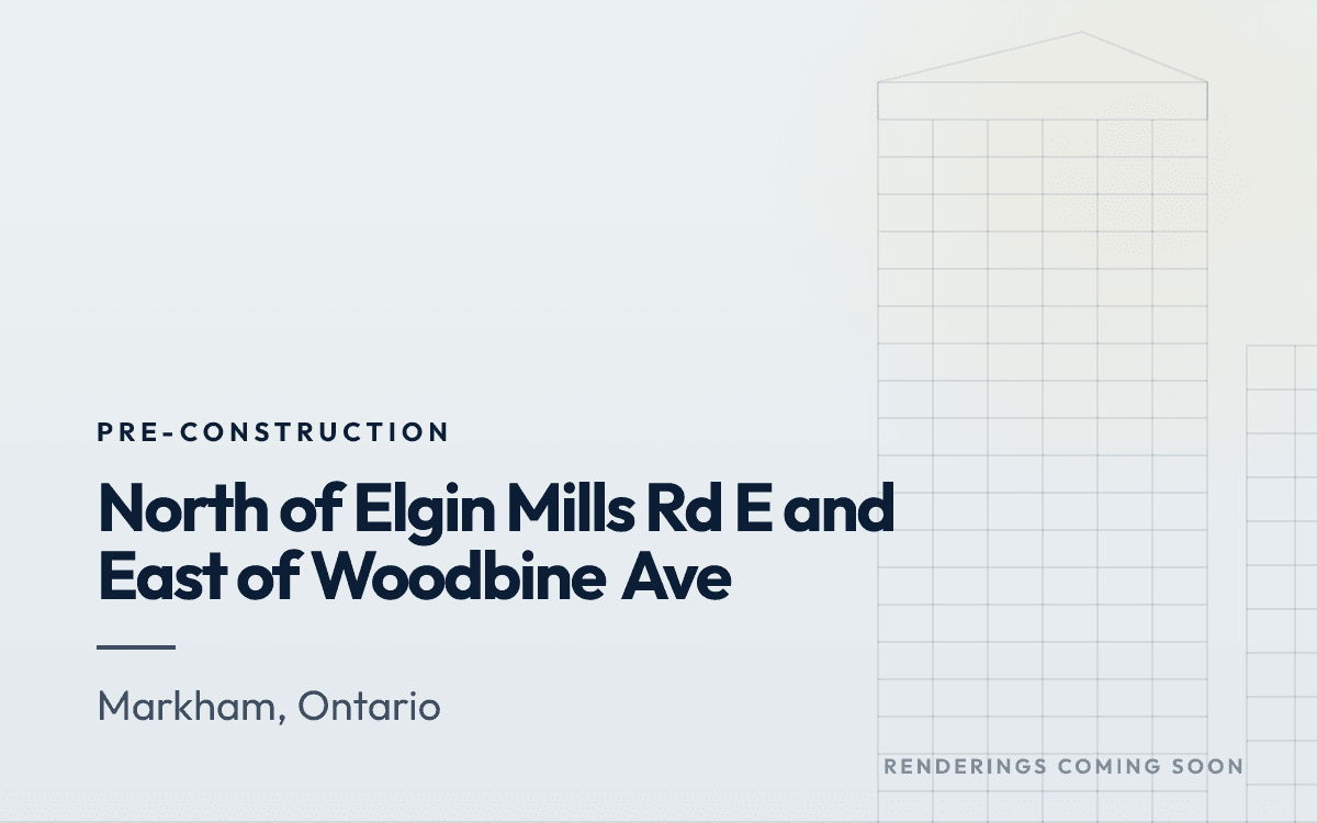 North of Elgin Mills Rd E and East of Woodbine Ave rendering