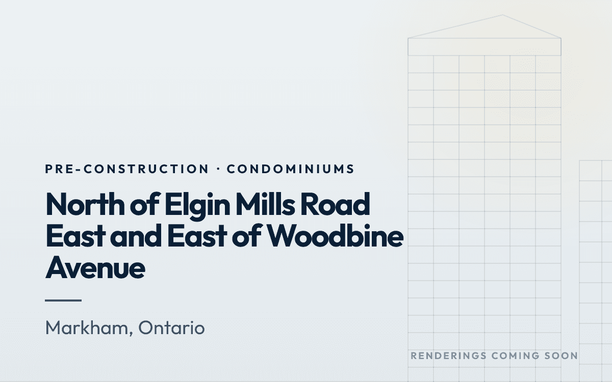 North of Elgin Mills Road East and East of Woodbine Avenue rendering