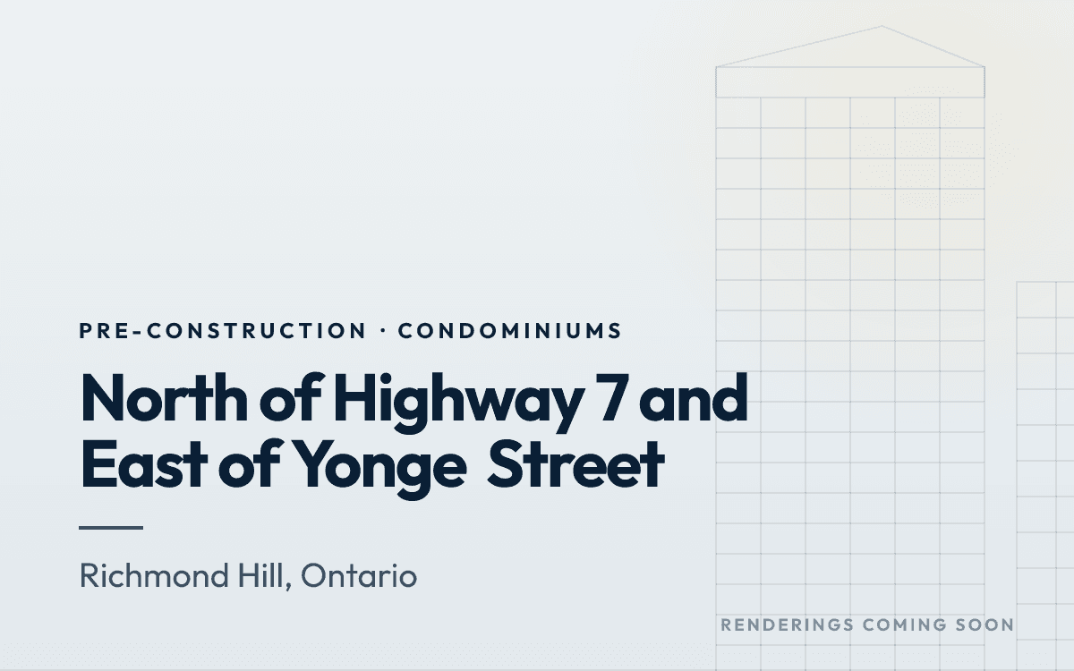 North of Highway 7 and East of Yonge Street rendering