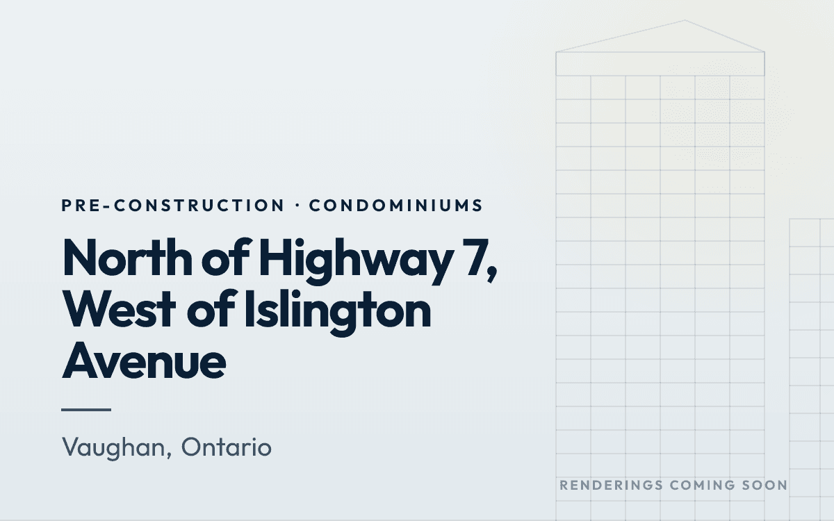 North of Highway 7, West of Islington Avenue rendering