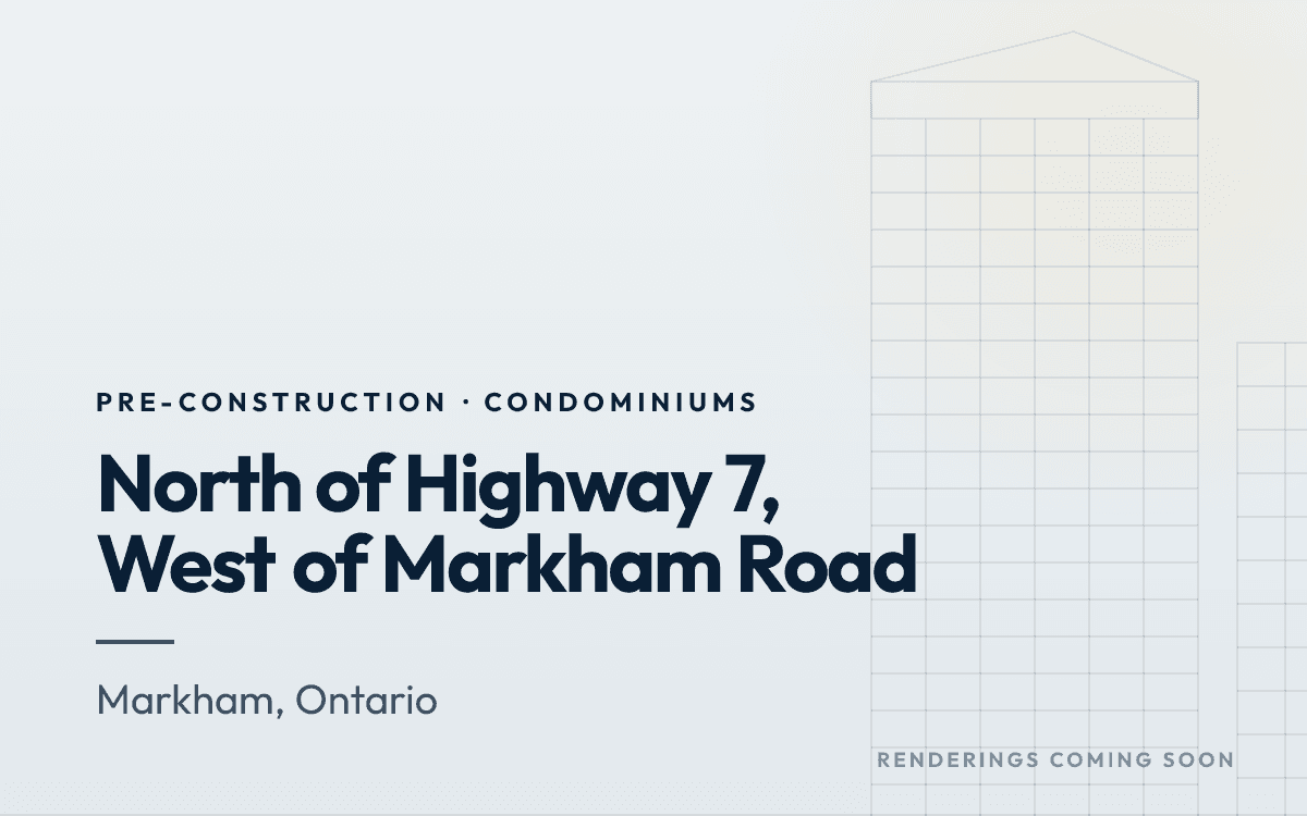 North of Highway 7, West of Markham Road rendering