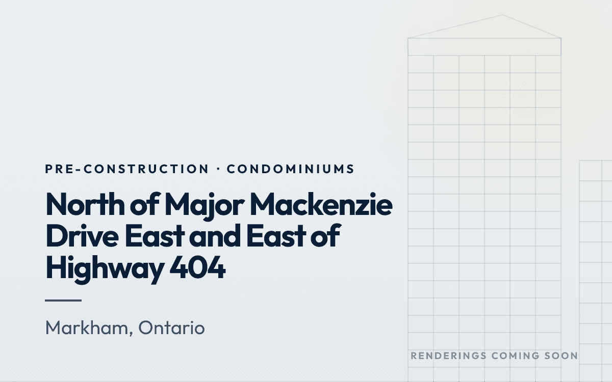 North of Major Mackenzie Drive East and East of Highway 404 rendering