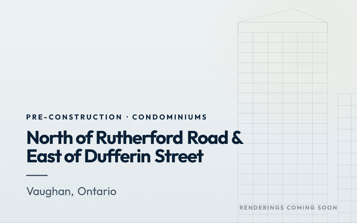 North of Rutherford Road & East of Dufferin Street rendering
