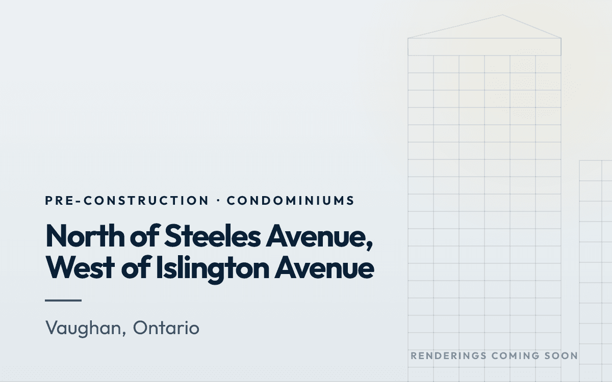 North of Steeles Avenue, West of Islington Avenue rendering