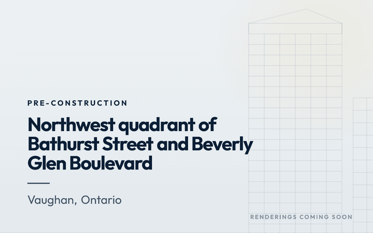 Northwest quadrant of  Bathurst Street and Beverly Glen Boulevard rendering