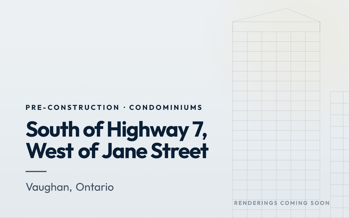 South of Highway 7, West of Jane Street rendering