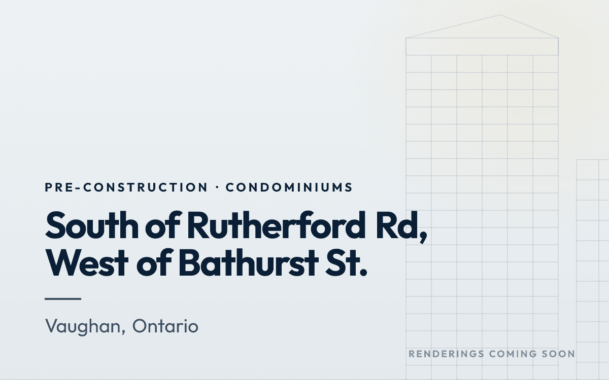 South of Rutherford Rd, West of Bathurst St. rendering