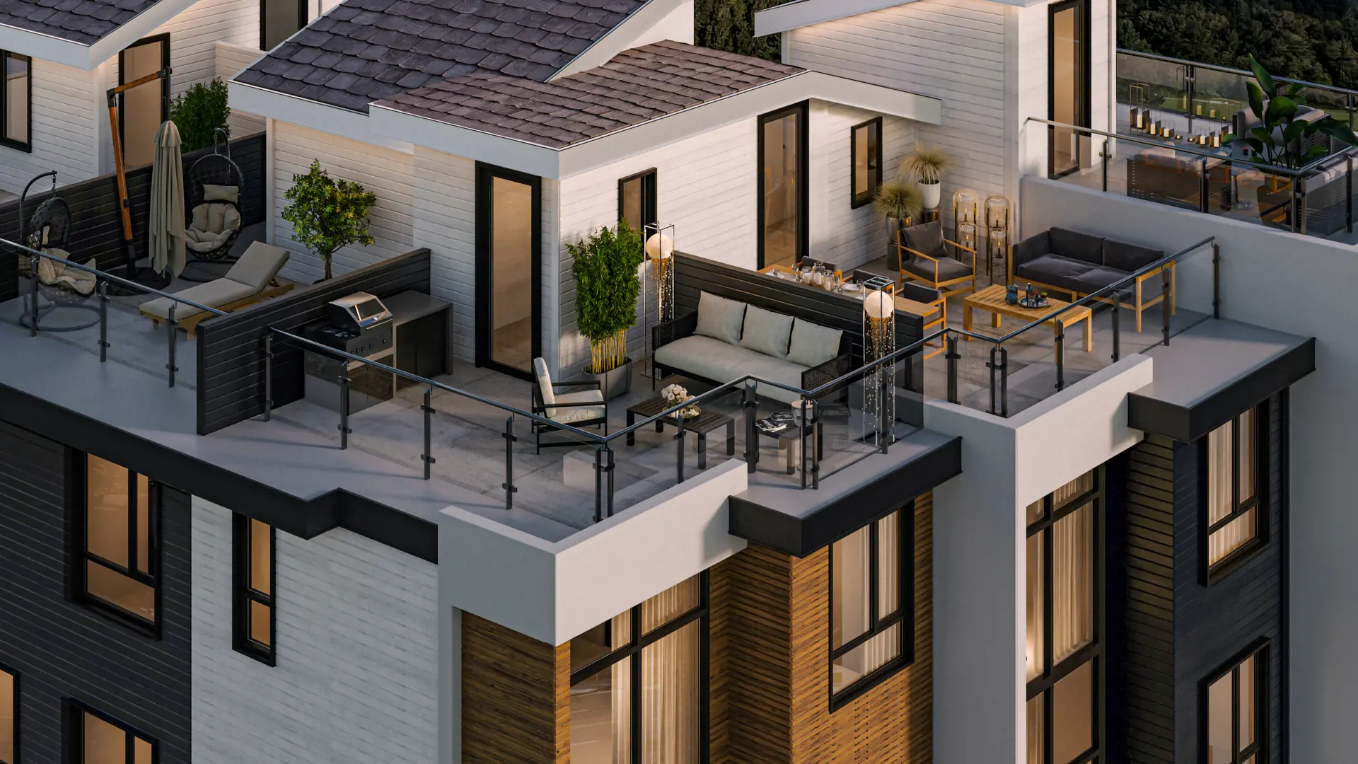 BURQVILLE TOWNHOMES rendering