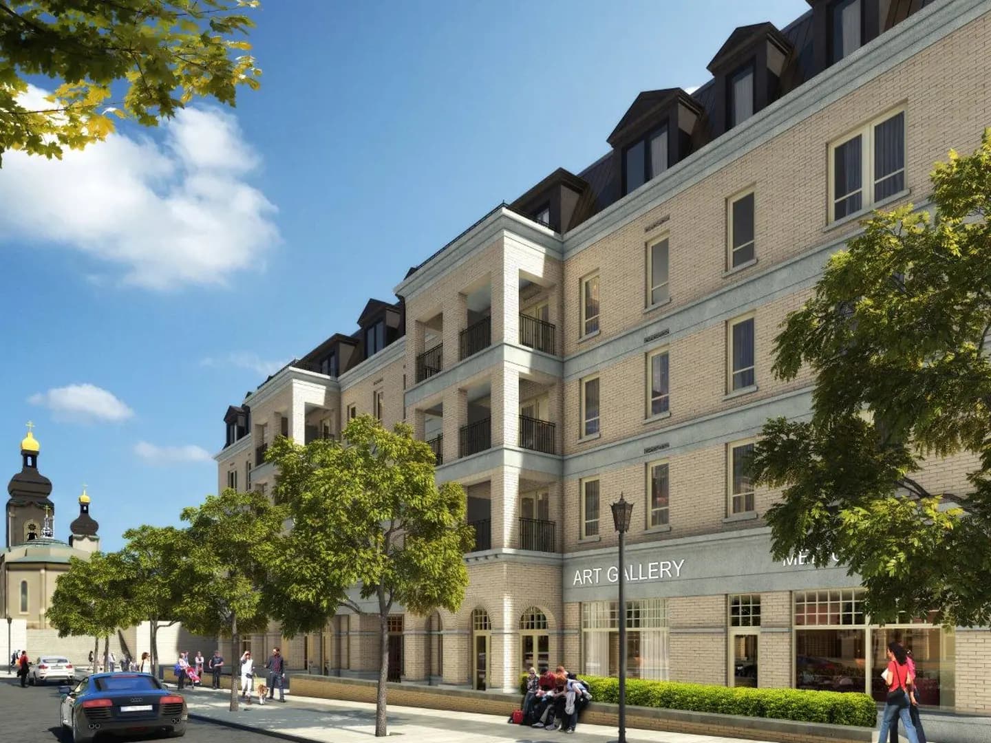 The Courtyards at Cathedraltown Condos rendering