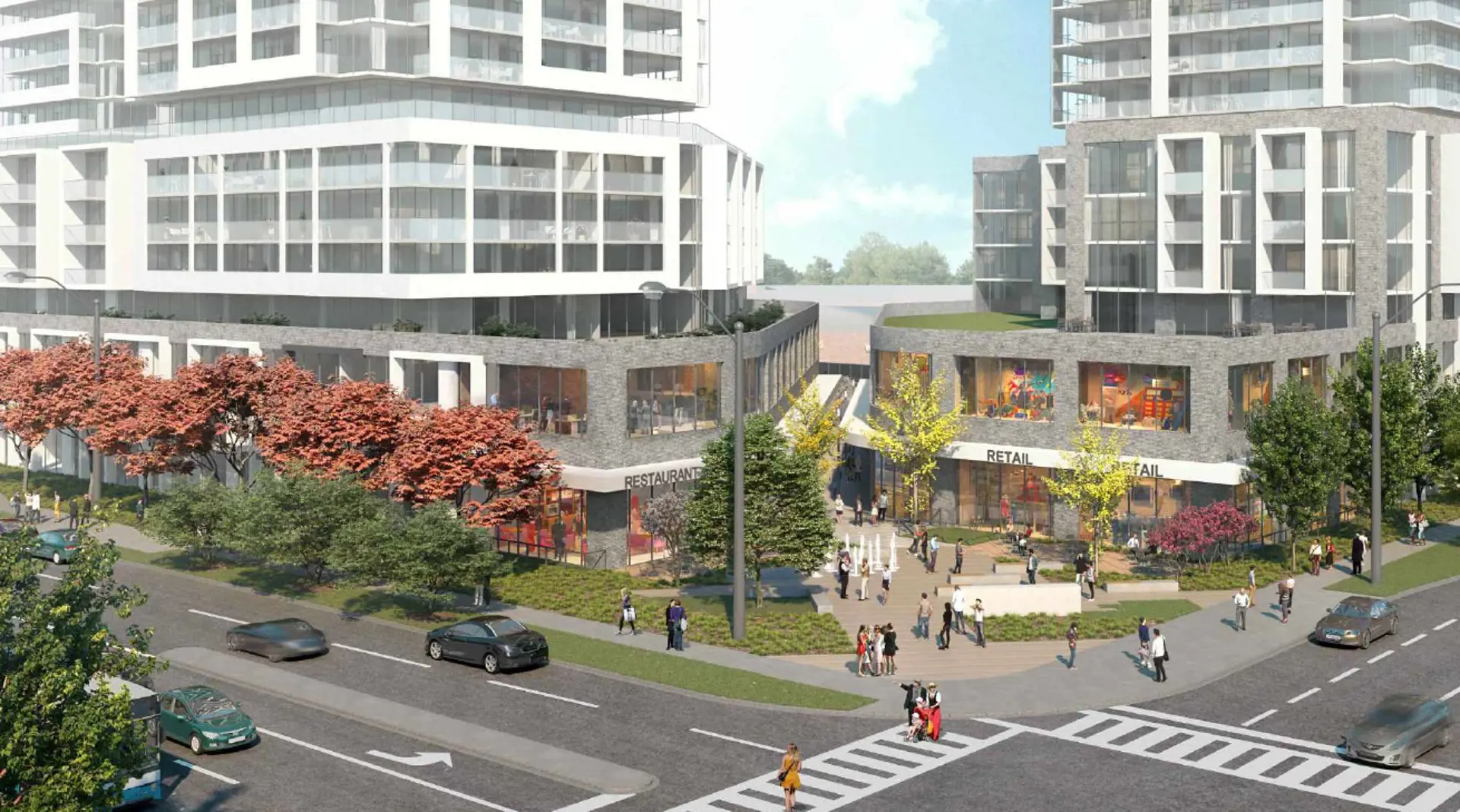 Woodside Centre Redevelopment Condos rendering