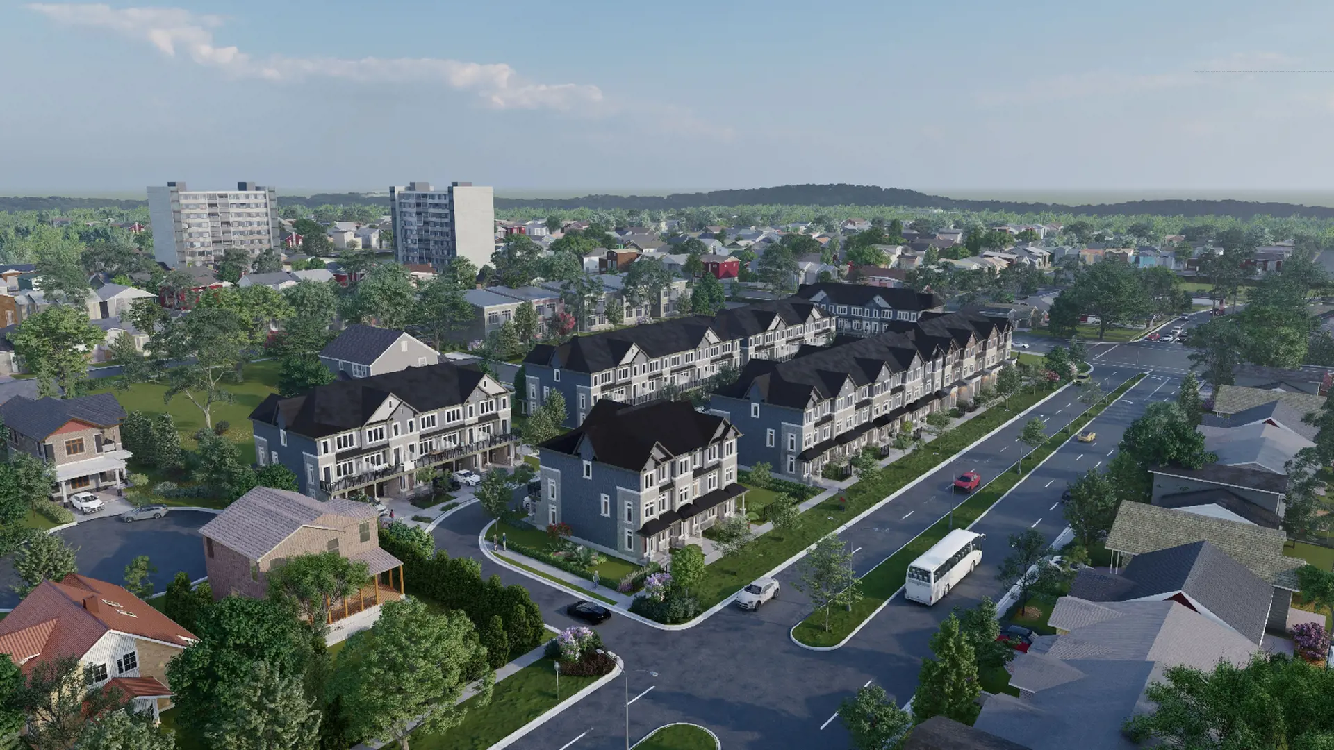 Manors on Mayfield Towns rendering