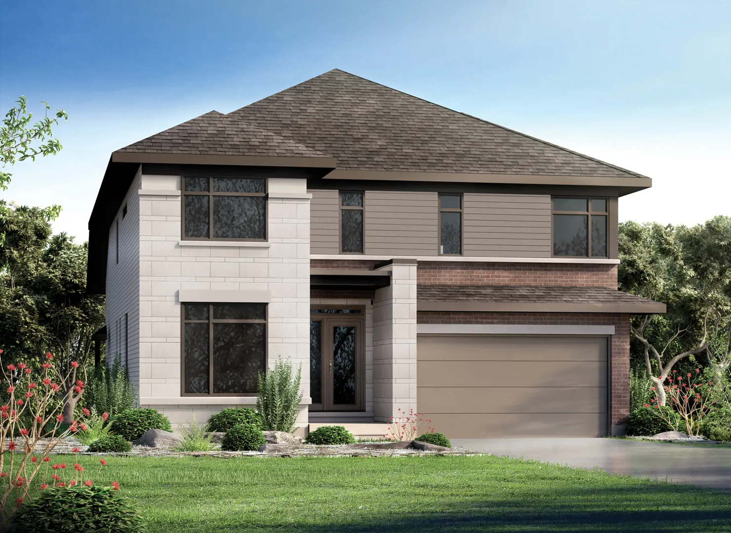 Pathways at Findlay Creek Towns rendering