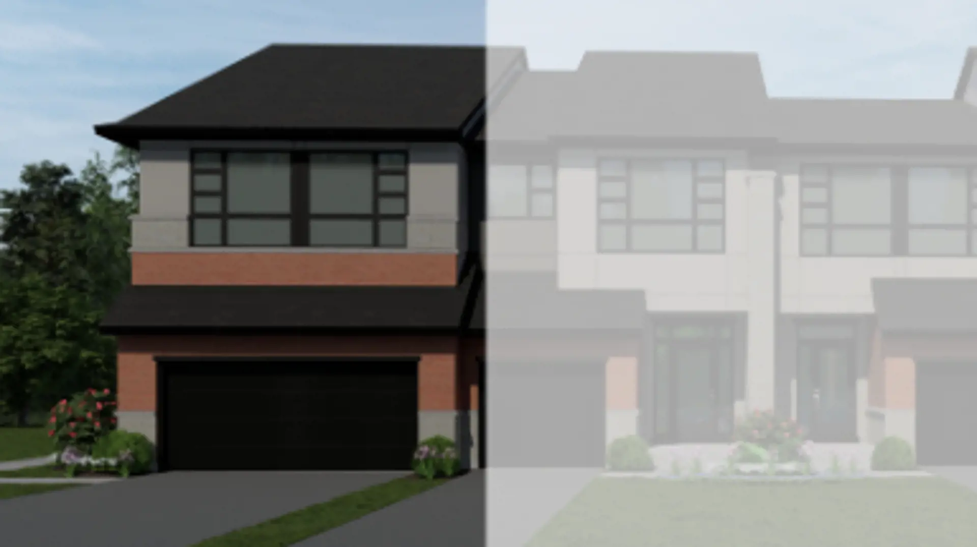 Bradley Commons Towns rendering