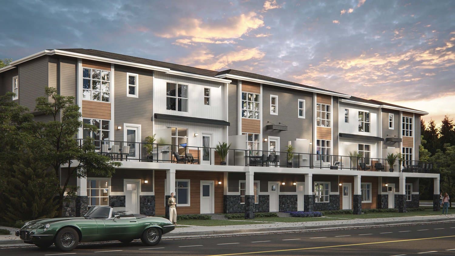 CornerView Towns rendering