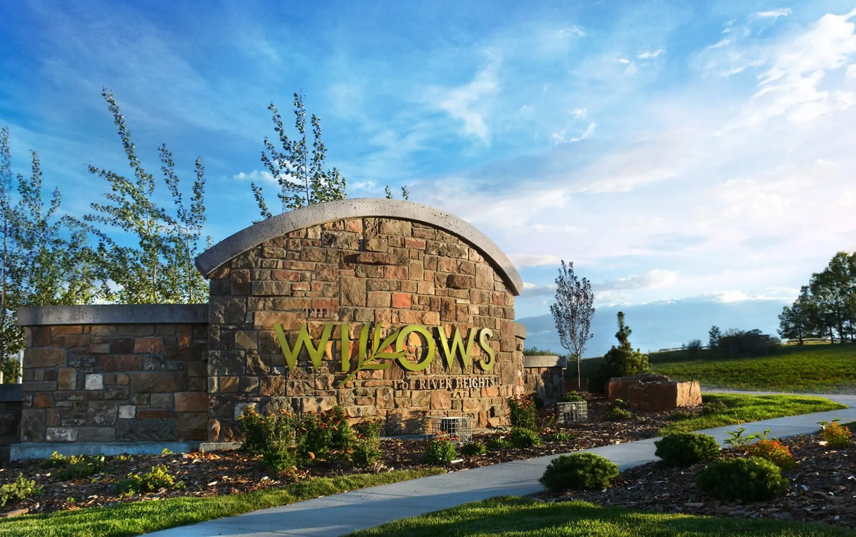 The Willows of River Heights Town rendering
