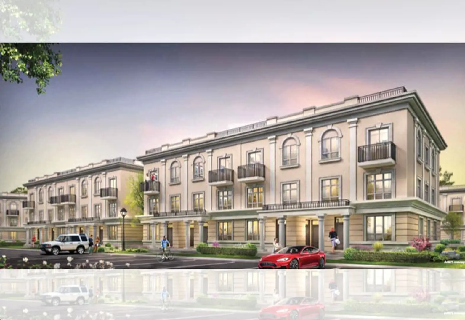 VineRidge Boutique Towns rendering