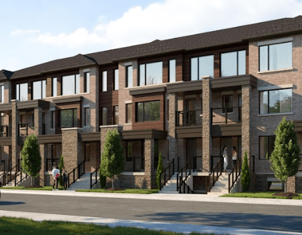 Mira Townhomes Barrie rendering