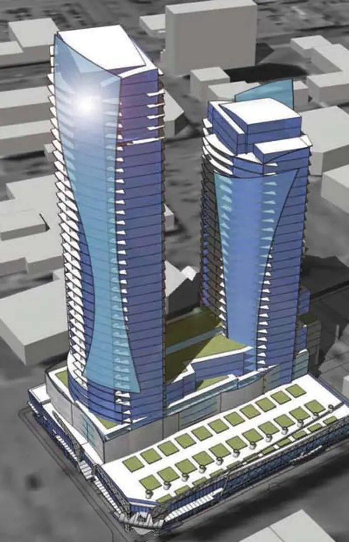 Yorkton Twin Condo Towers rendering