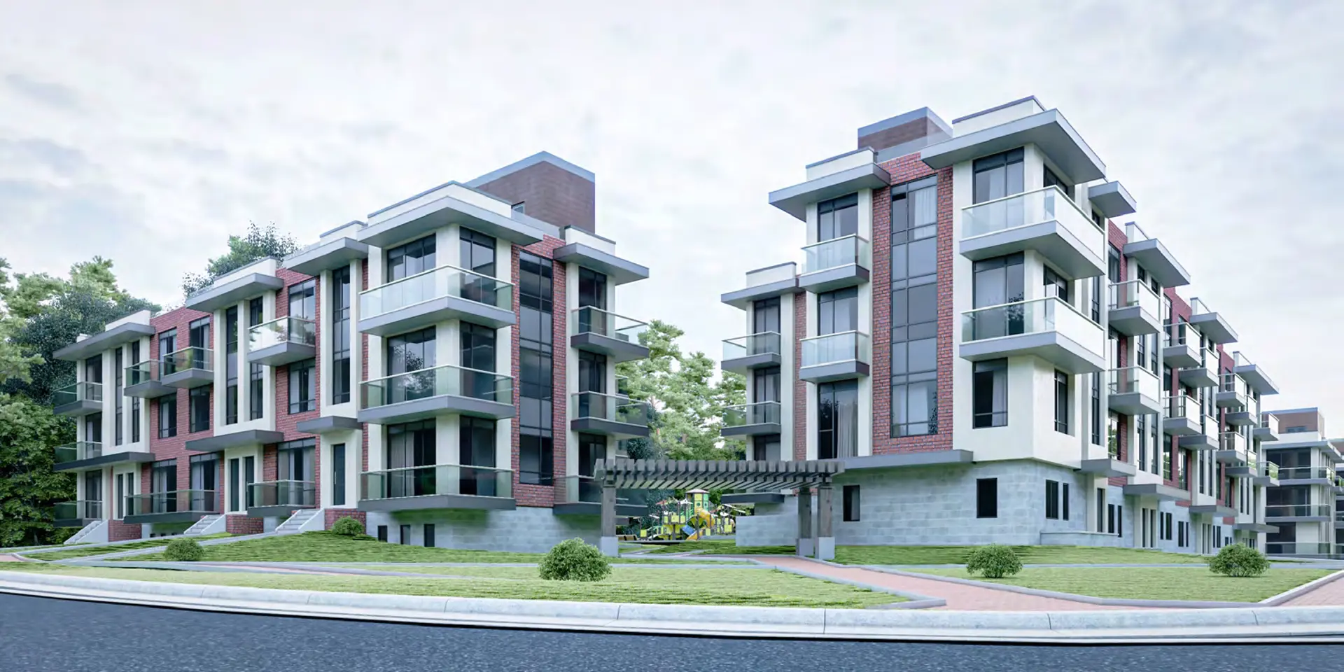 Schoolhaus Towns rendering