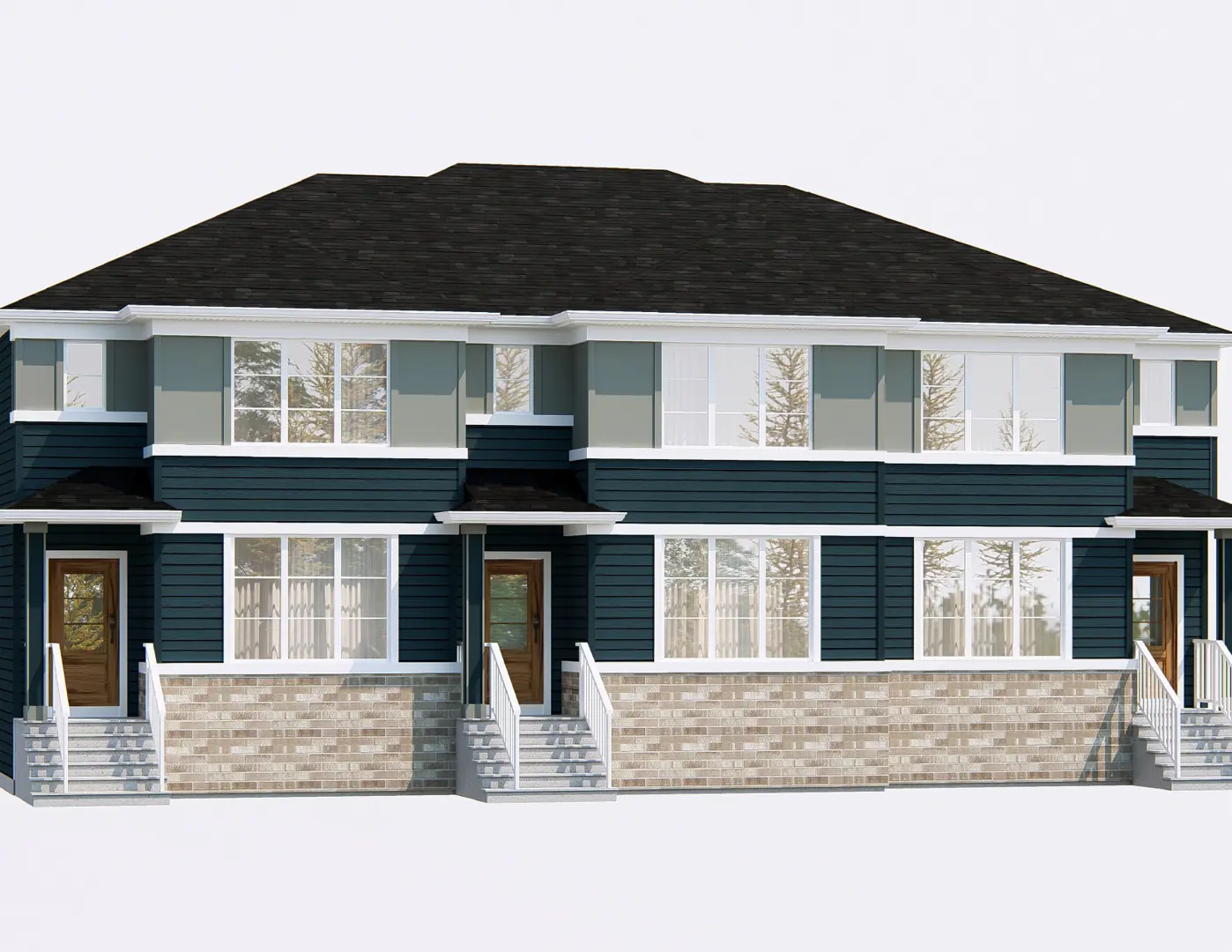 Newport Rowhomes rendering