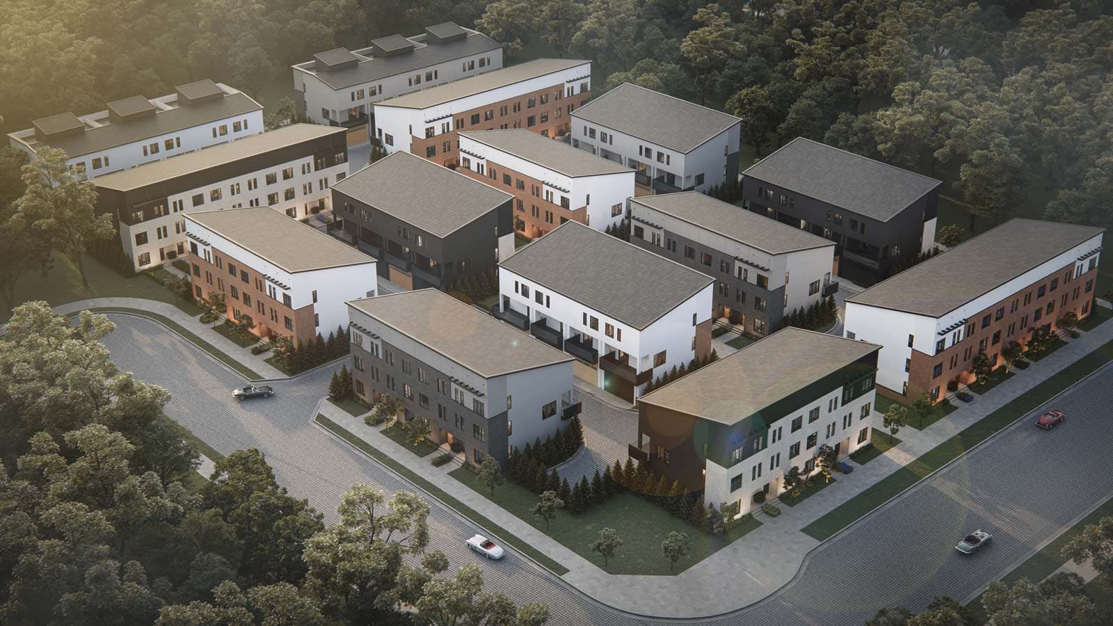 District Townhomes rendering
