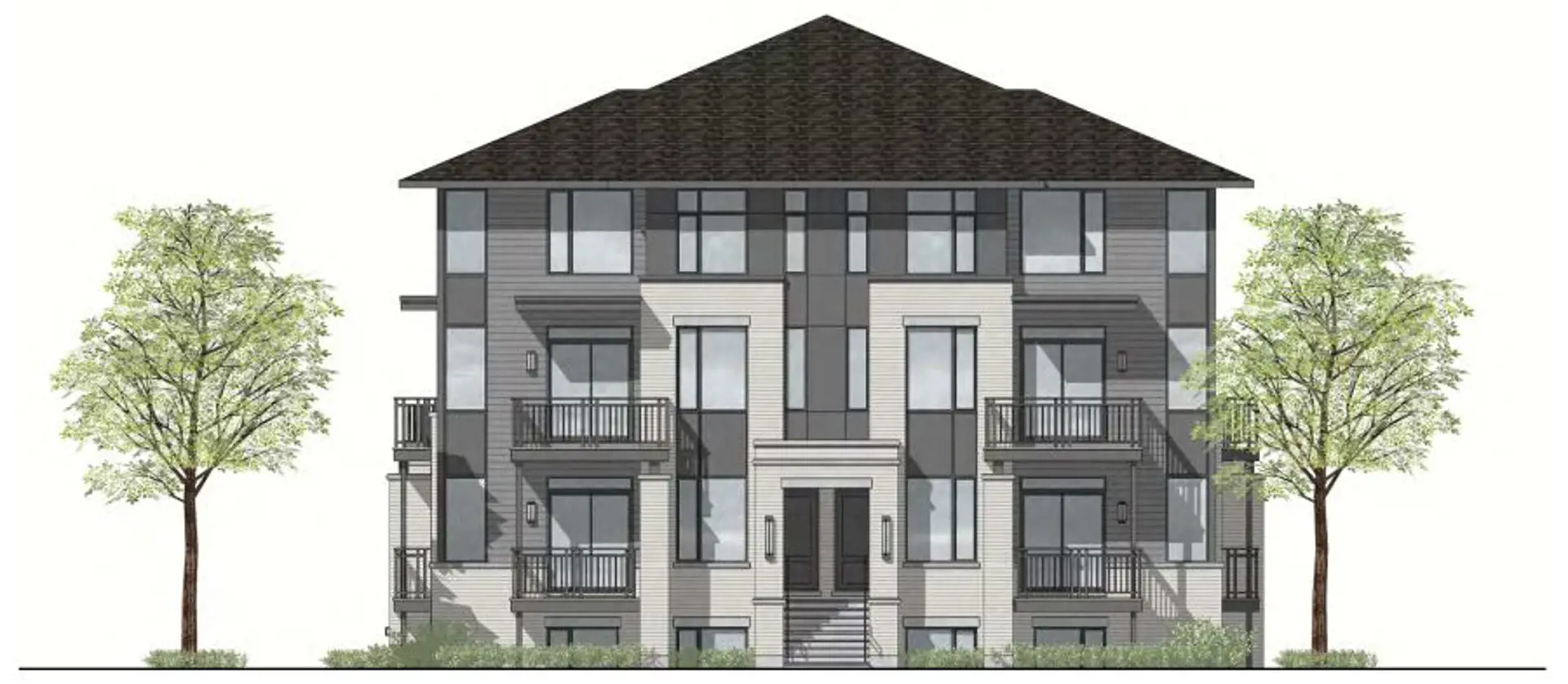 4639 Bank Street Townhomes rendering
