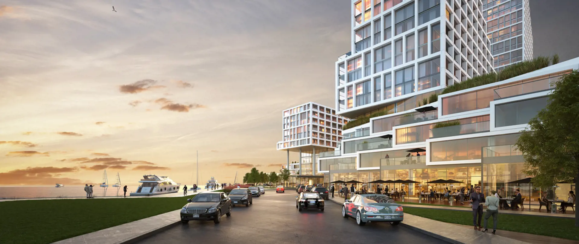 Dockside Whitby Harbour Condos rendering