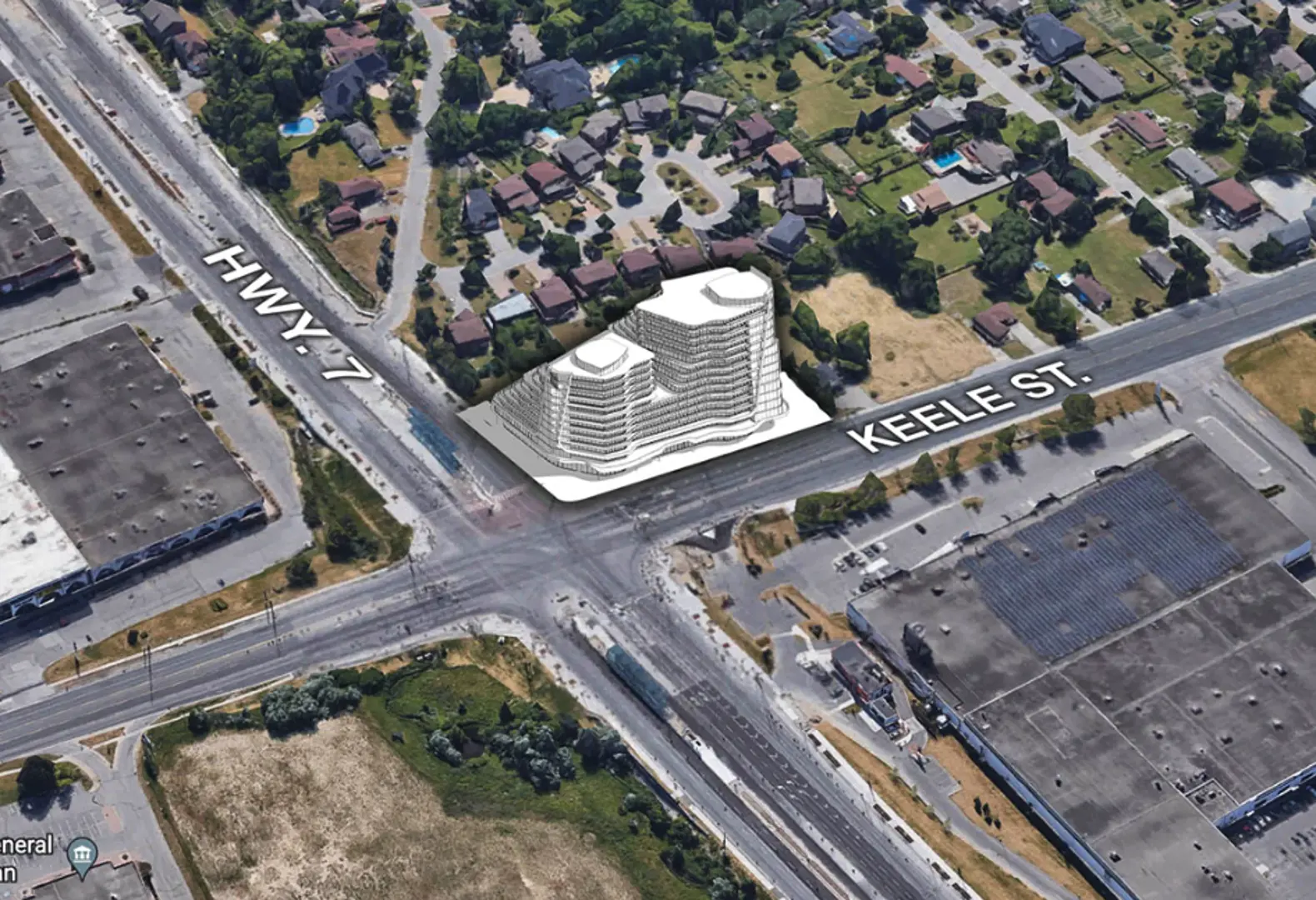 Keele Street & Highway 7 Condos rendering