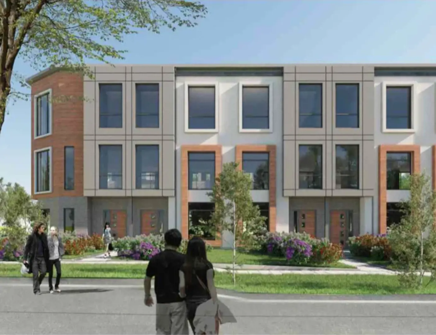 Diamond on Main Towns rendering